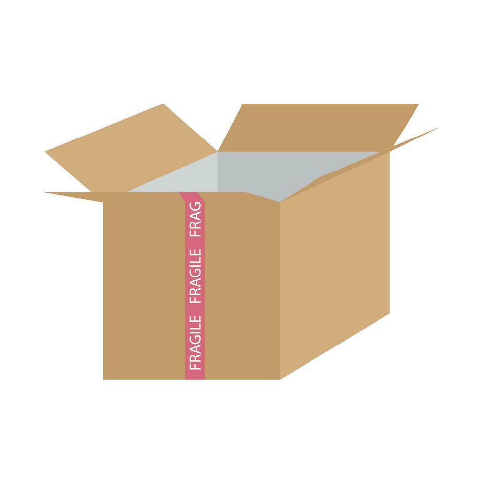 cardboard box icon vector
