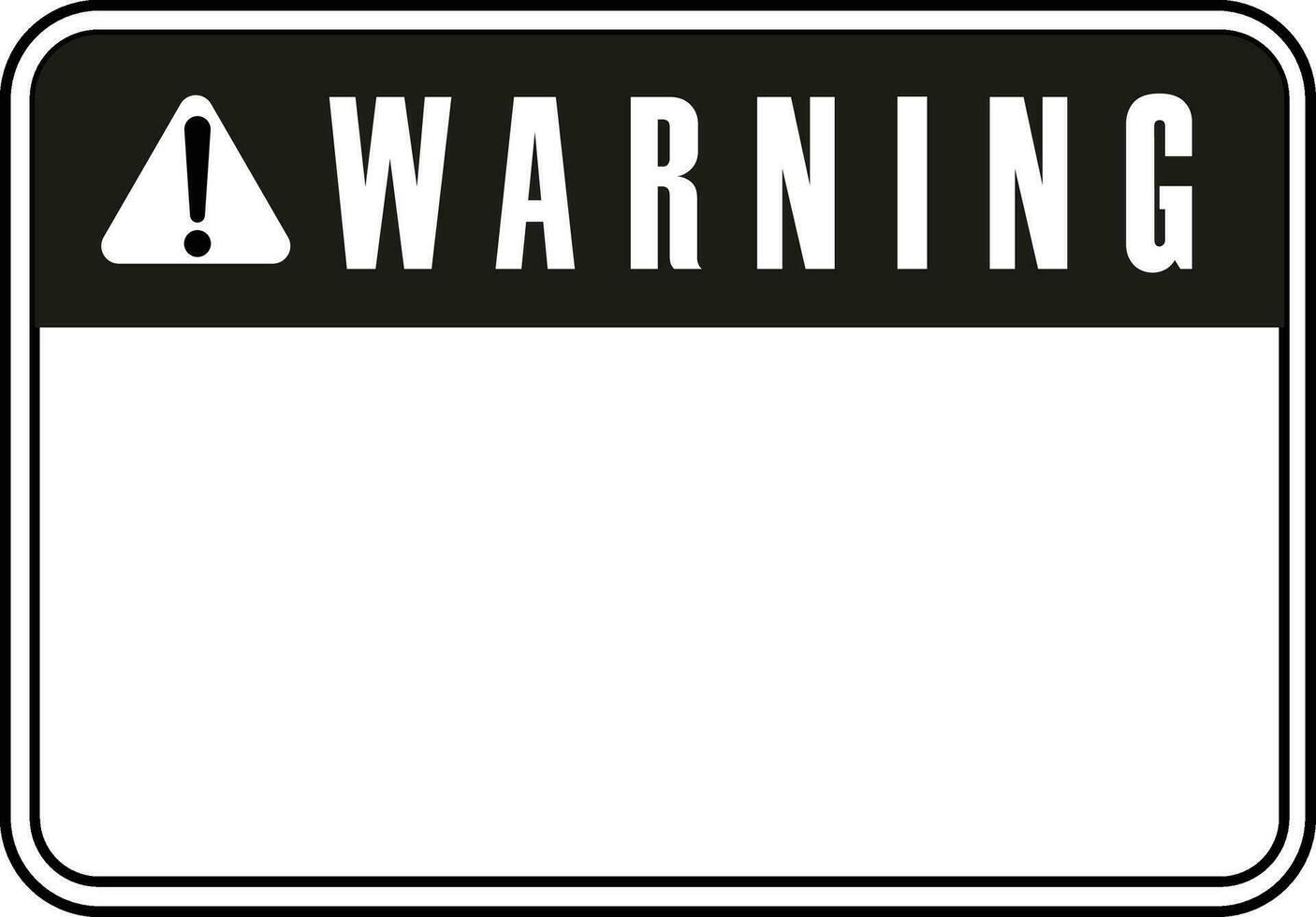 Warning sign triangle vector