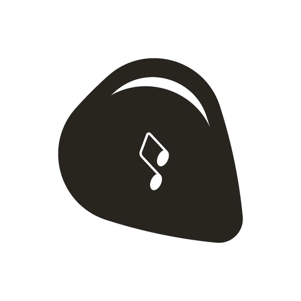 Pick guitar icon vector