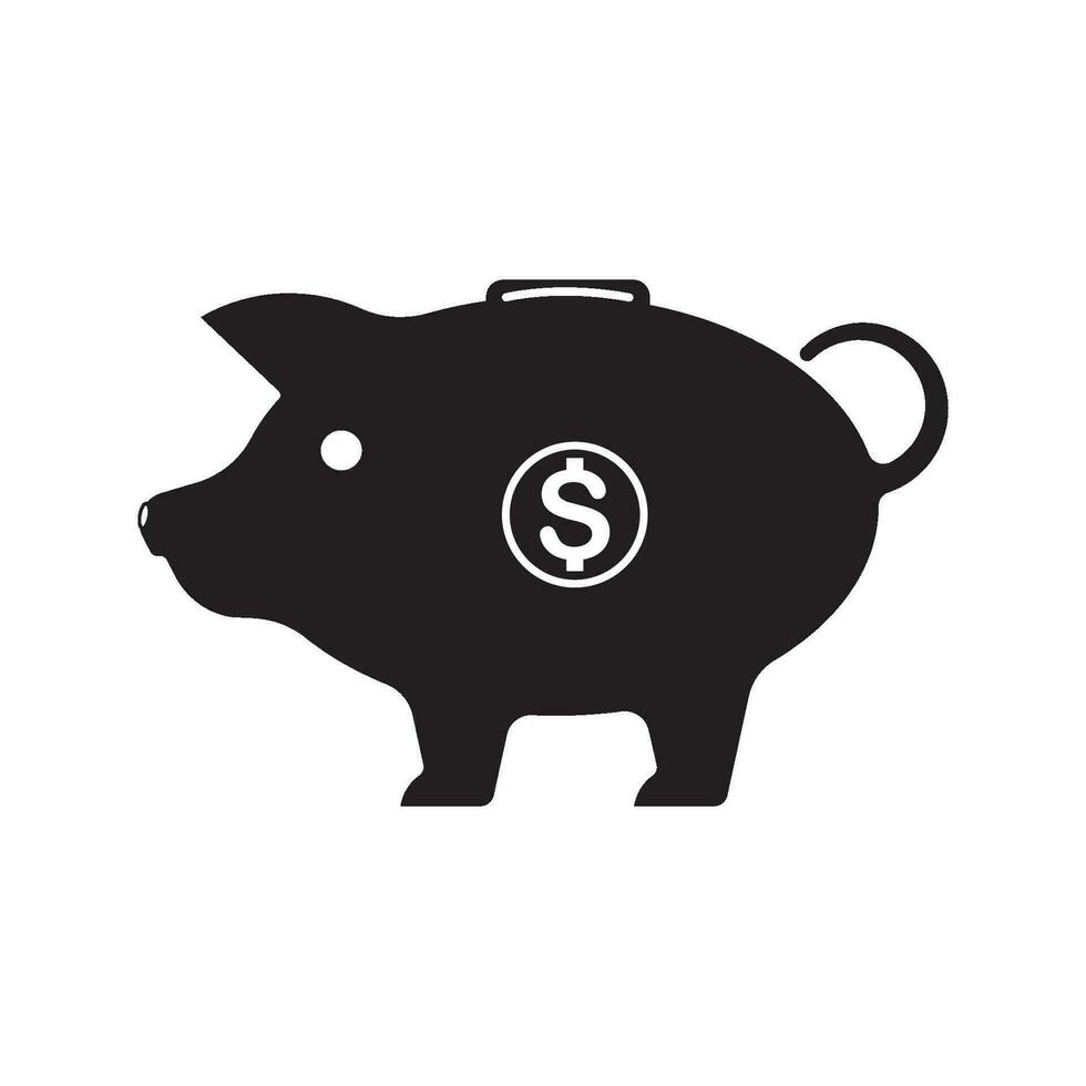 Piggy Bank Icon vector