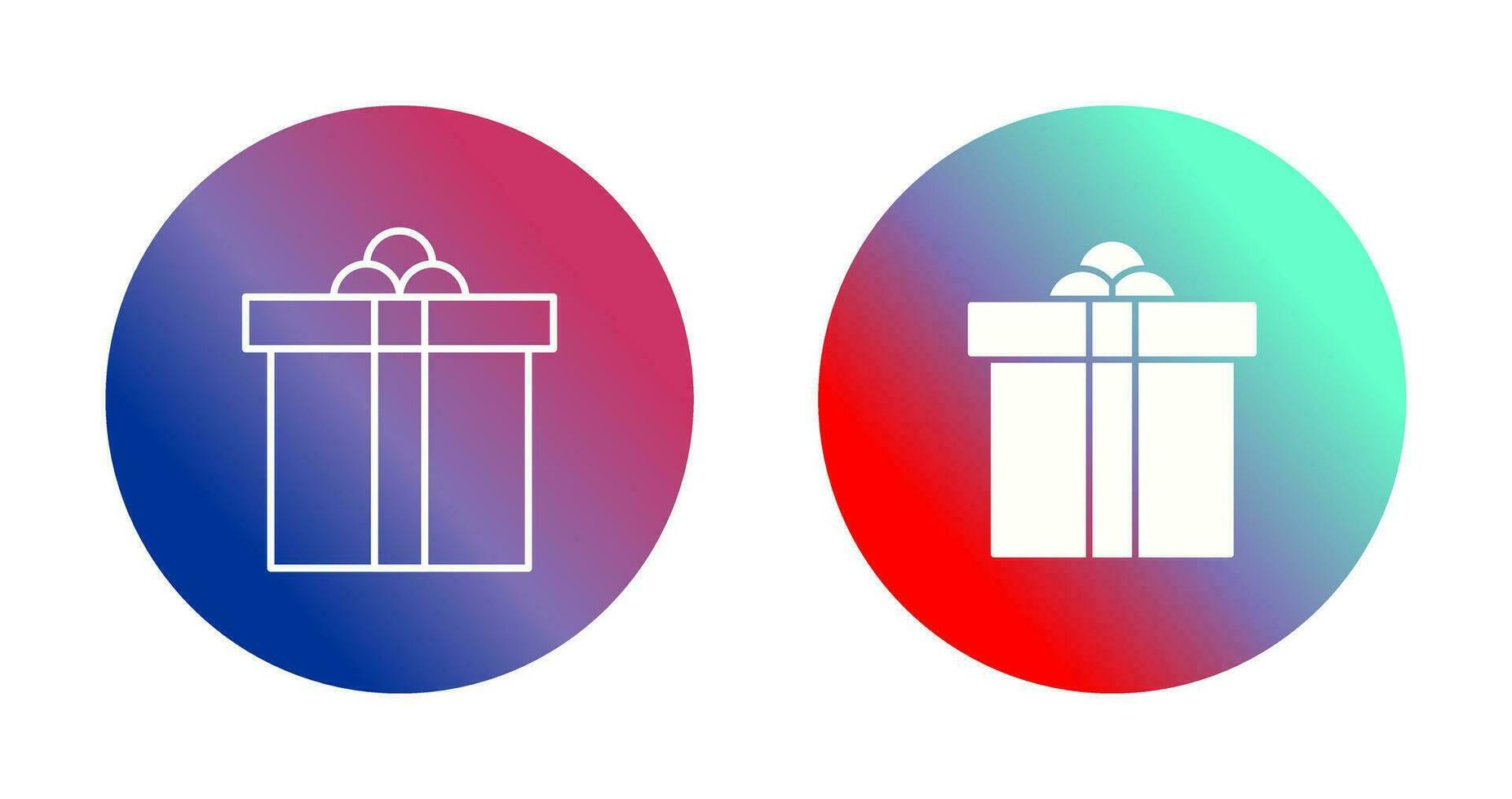 icono de vector de caja de regalo