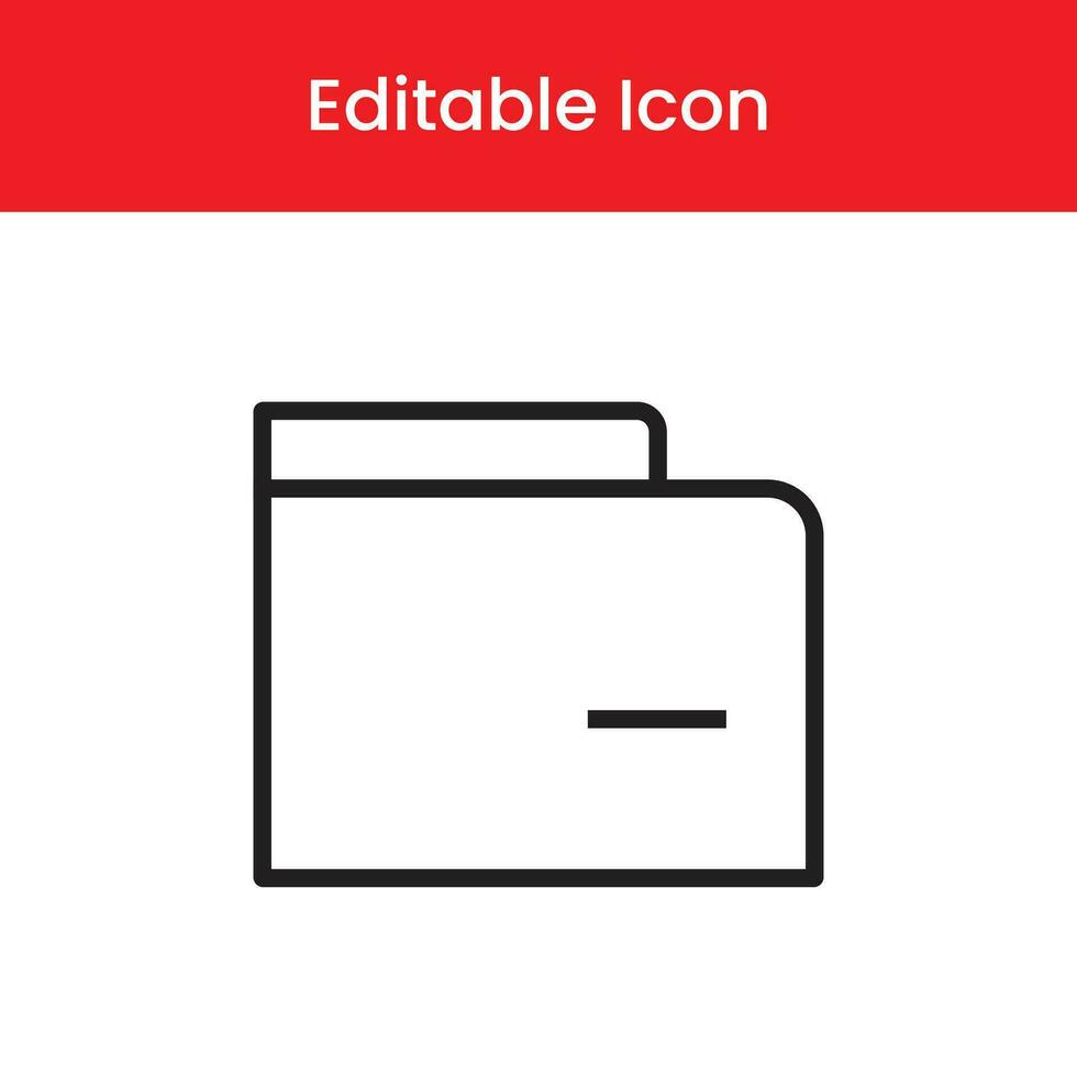 Wallet icon, Wallet outline icon, Wallet vector icon