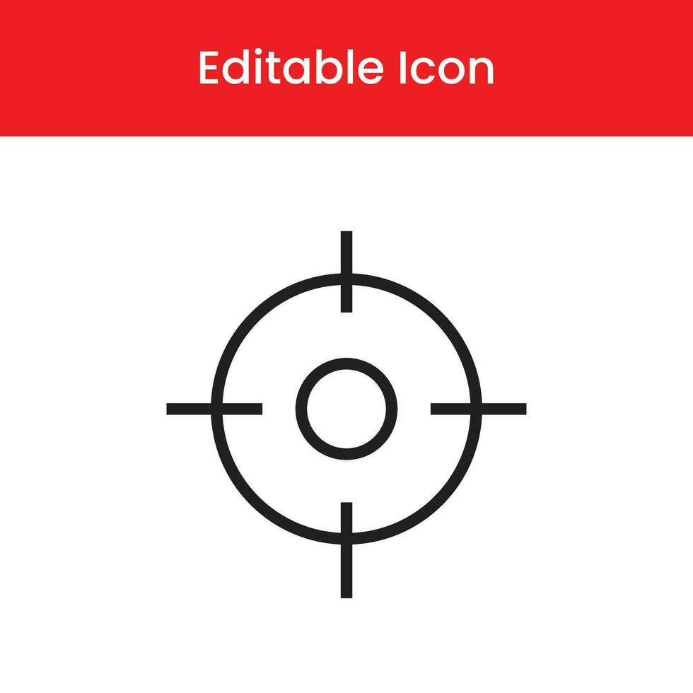 Target icon, Target outline icon, Target vector icon