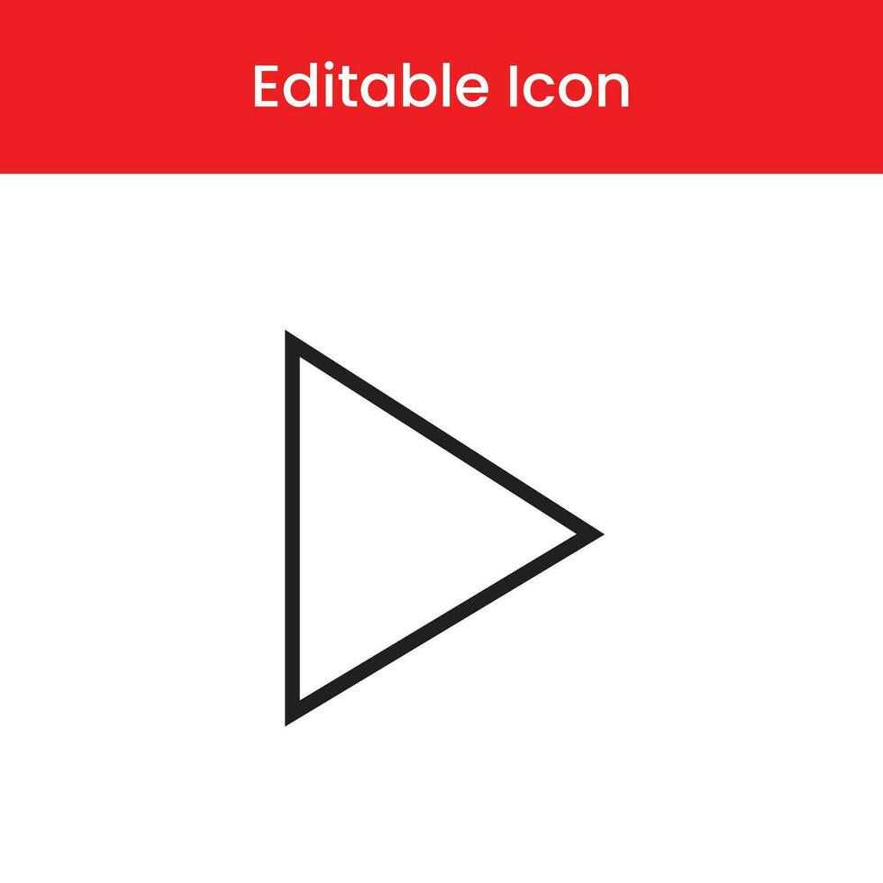 Play icon, Play outline icon, Play vector icon