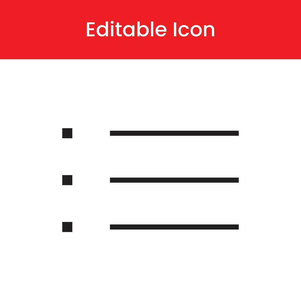 Menu icon, Menu outline icon, Menu vector icon