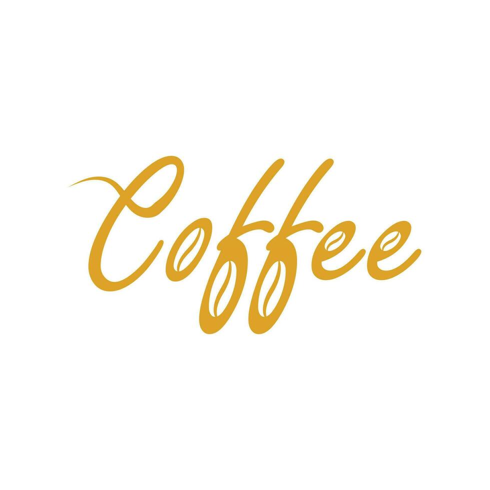 Coffee cup logo design for restaurant vector