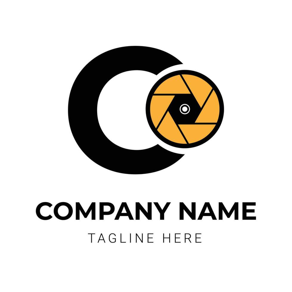 Abstract Camera logo design template vector
