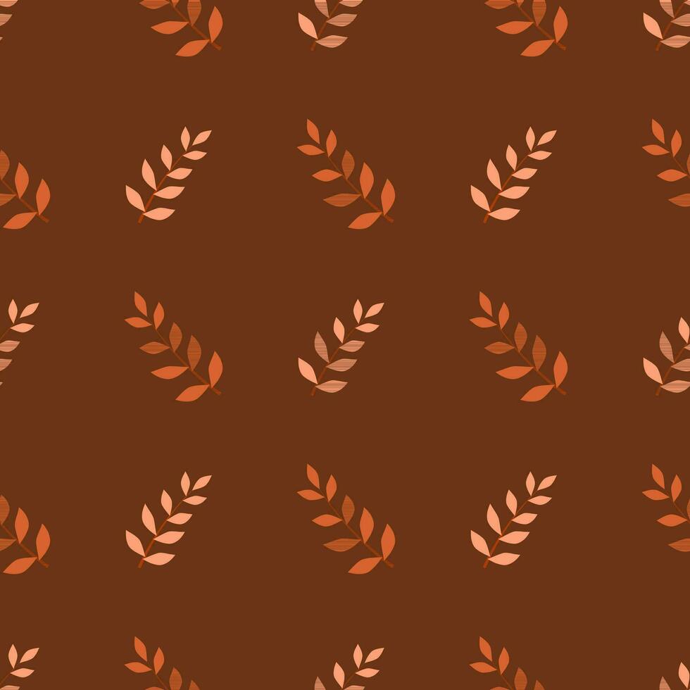 autumn leaf pattern seamless background vector