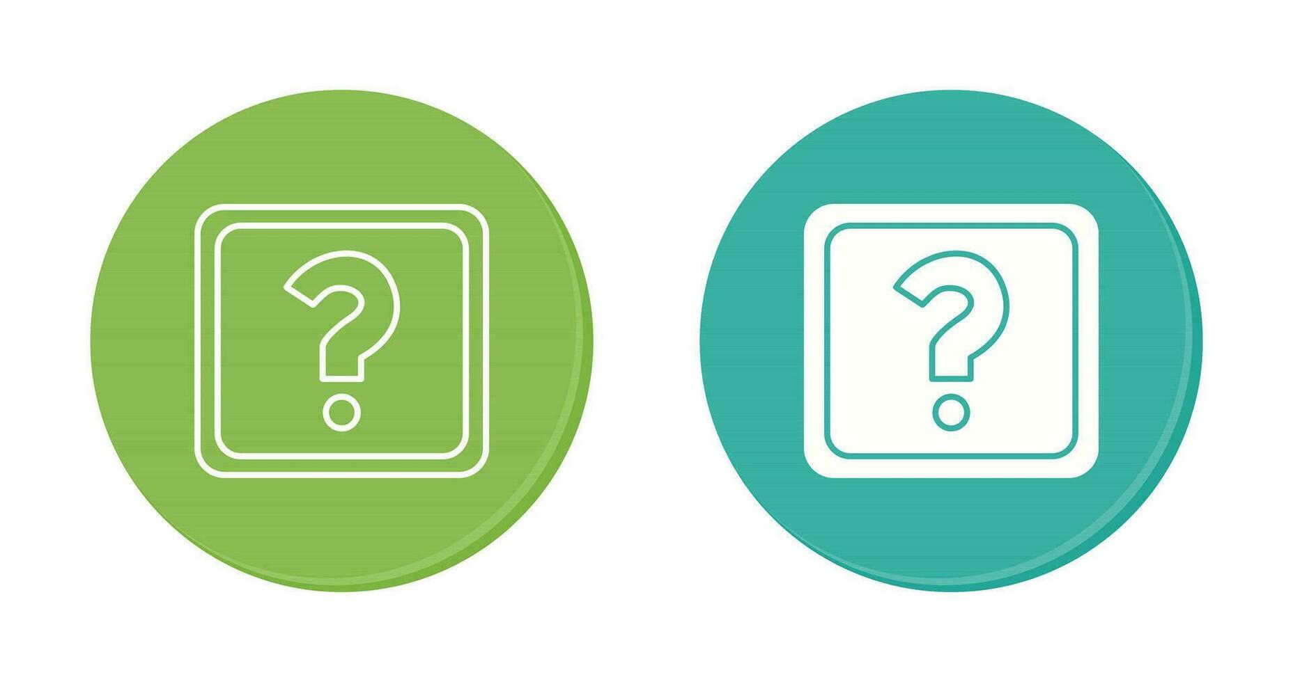Unique Question Mark Vector Icon