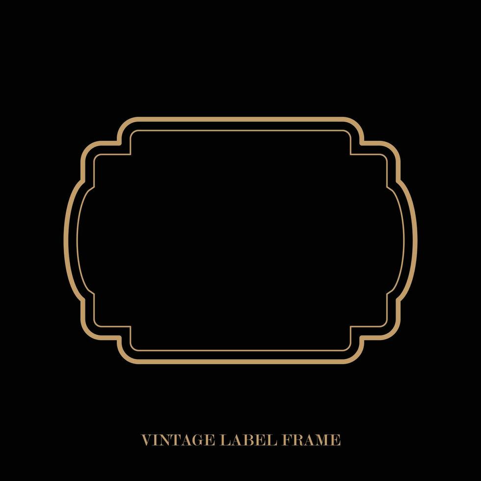 Vintage label frame, decorative vintage borders, logo design frame. vector