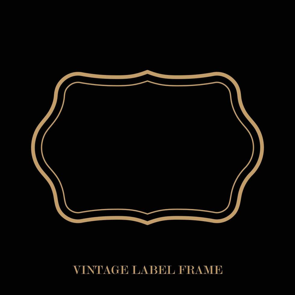 Vintage label frame, decorative vintage borders, logo design frame. vector