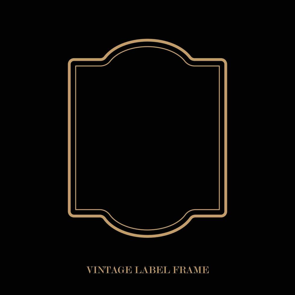 Vintage label frame, decorative vintage borders, logo design frame. vector