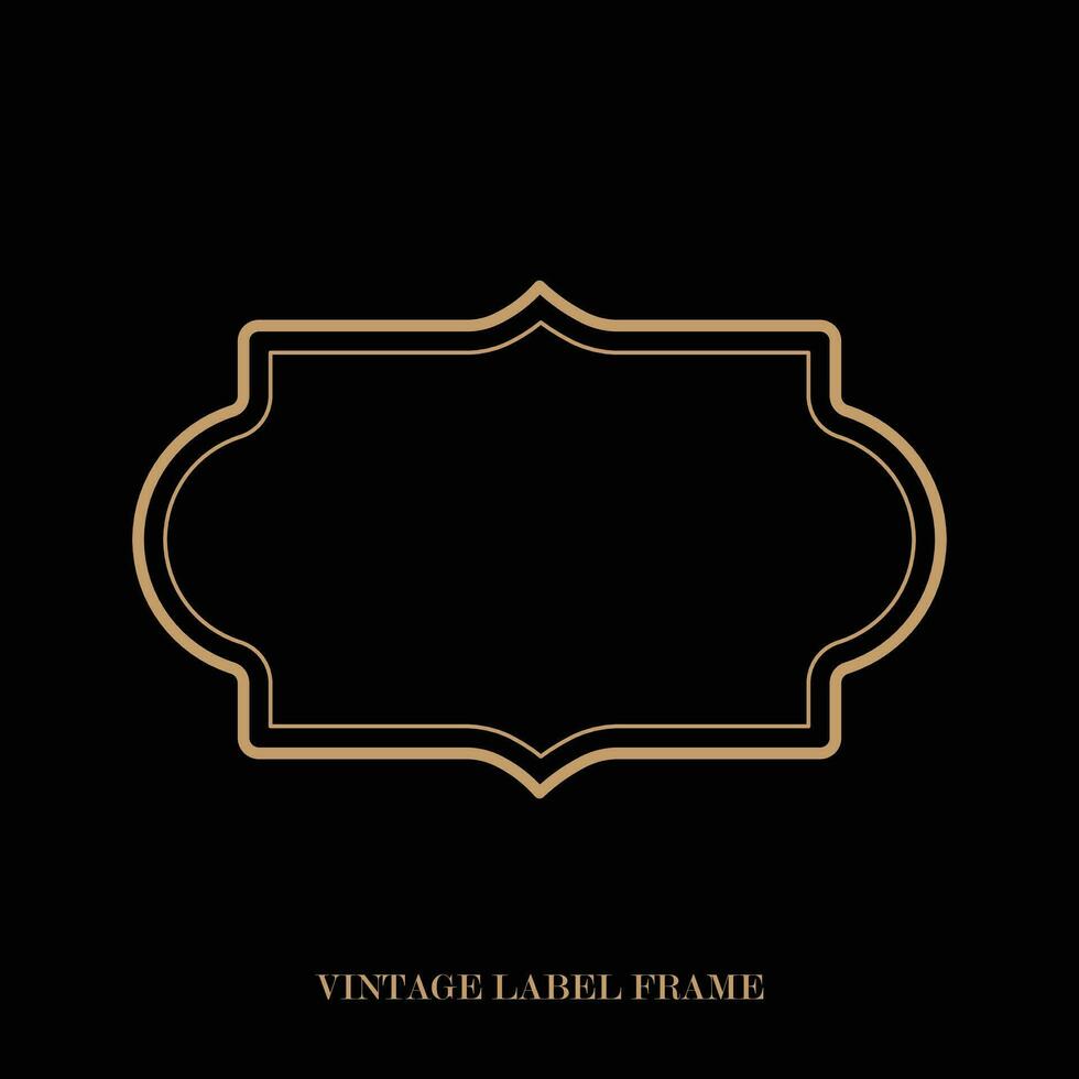 Vintage label frame, decorative vintage borders, logo design frame. vector