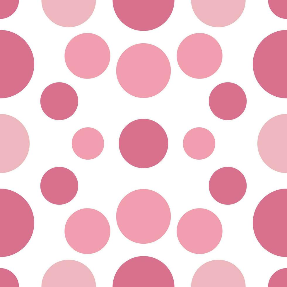 Cute pattern geometric style. Circle dot cycle pattern white pink pastel background love valentines. Abstract,vector,illustration. For texture,clothing,wrapping,decoration,carpet valentine day. vector