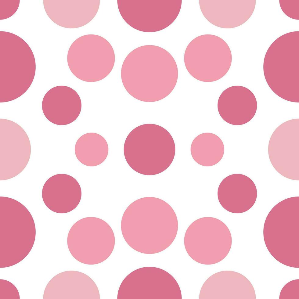 Cute pattern geometric style. Circle dot cycle pattern white pink pastel background love valentines. Abstract,vector,illustration. For texture,clothing,wrapping,decoration,carpet valentine day. vector