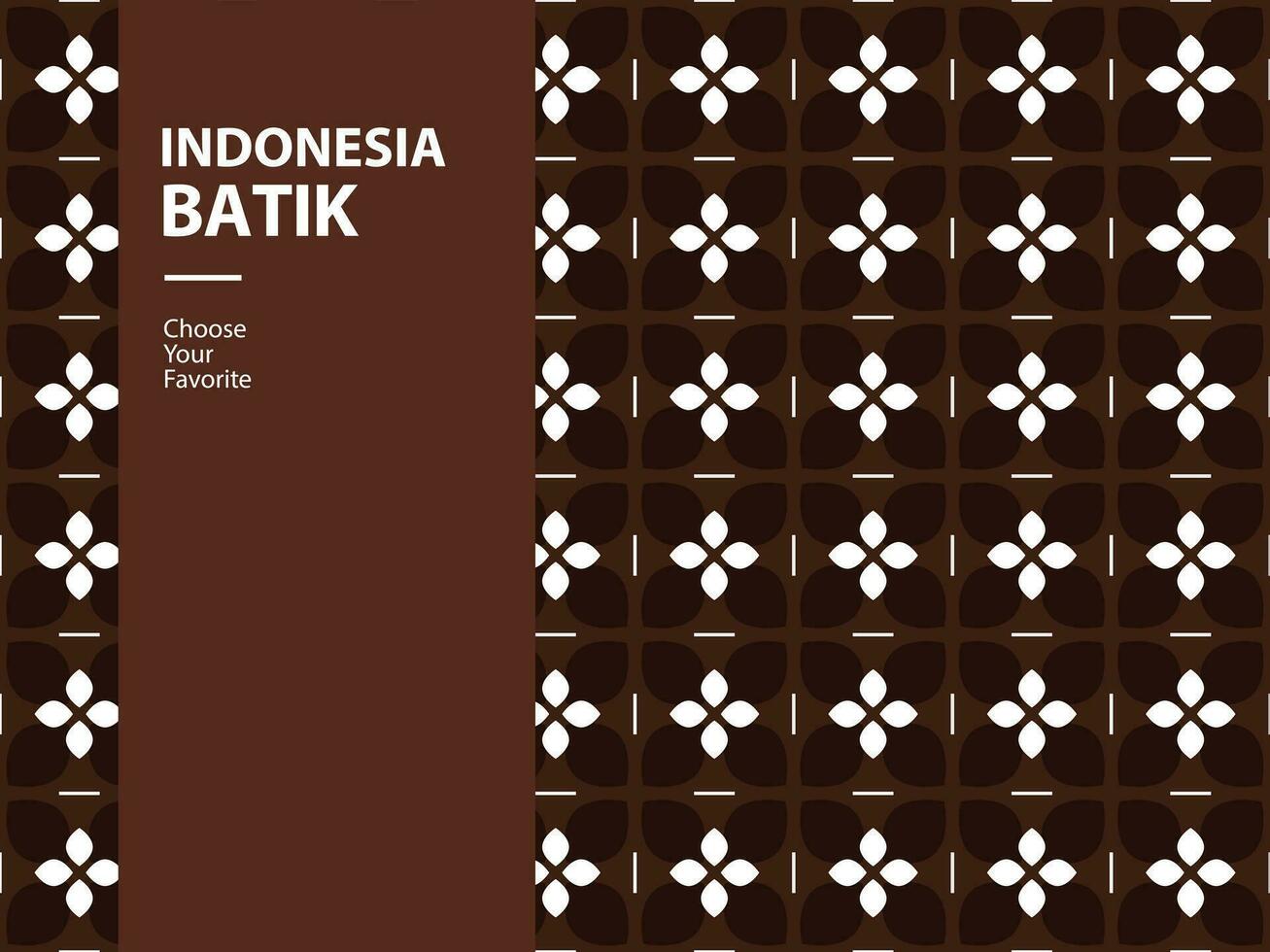 batik pattern seamless indonesia element independence day national drawing vintage fashion vector