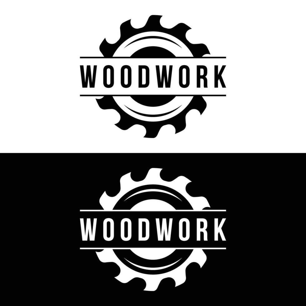 Wood saw premium logo template design with vintage carpentry tools.Logo for business, carpentry, lumberjack, label, badge. vector