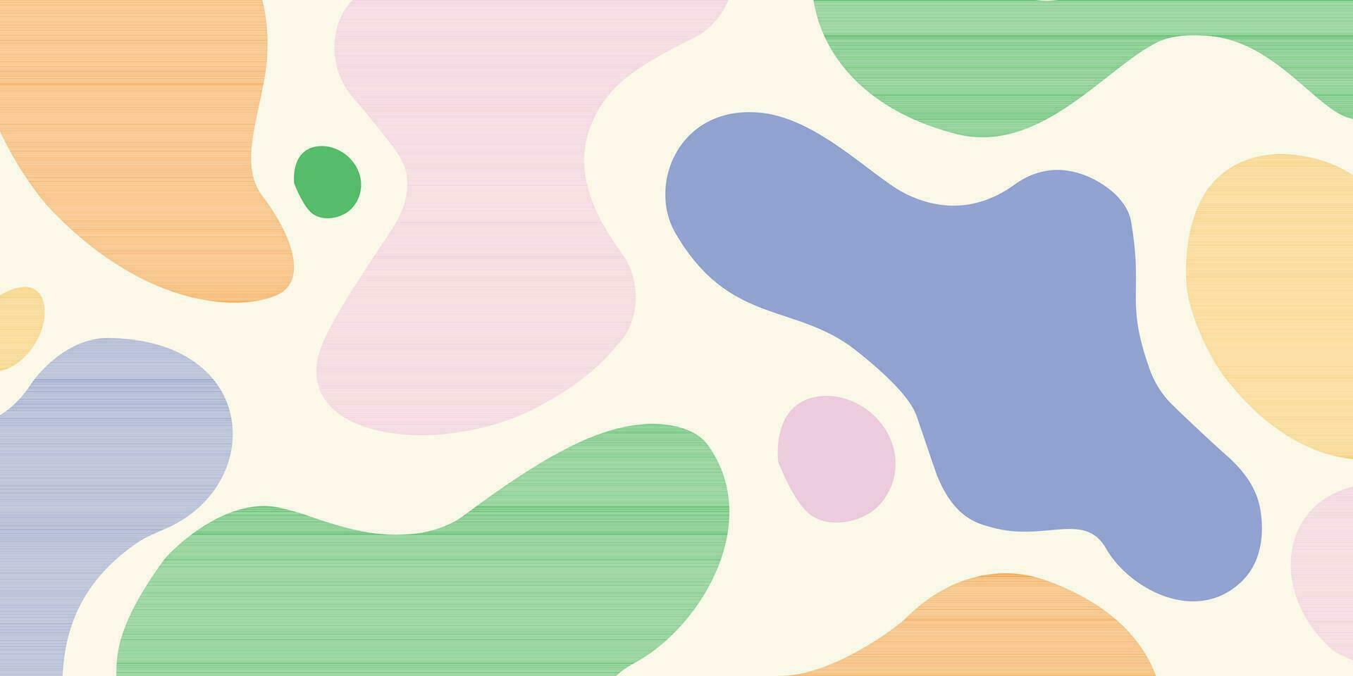 Abstract pastel liquid trendy shape background vector