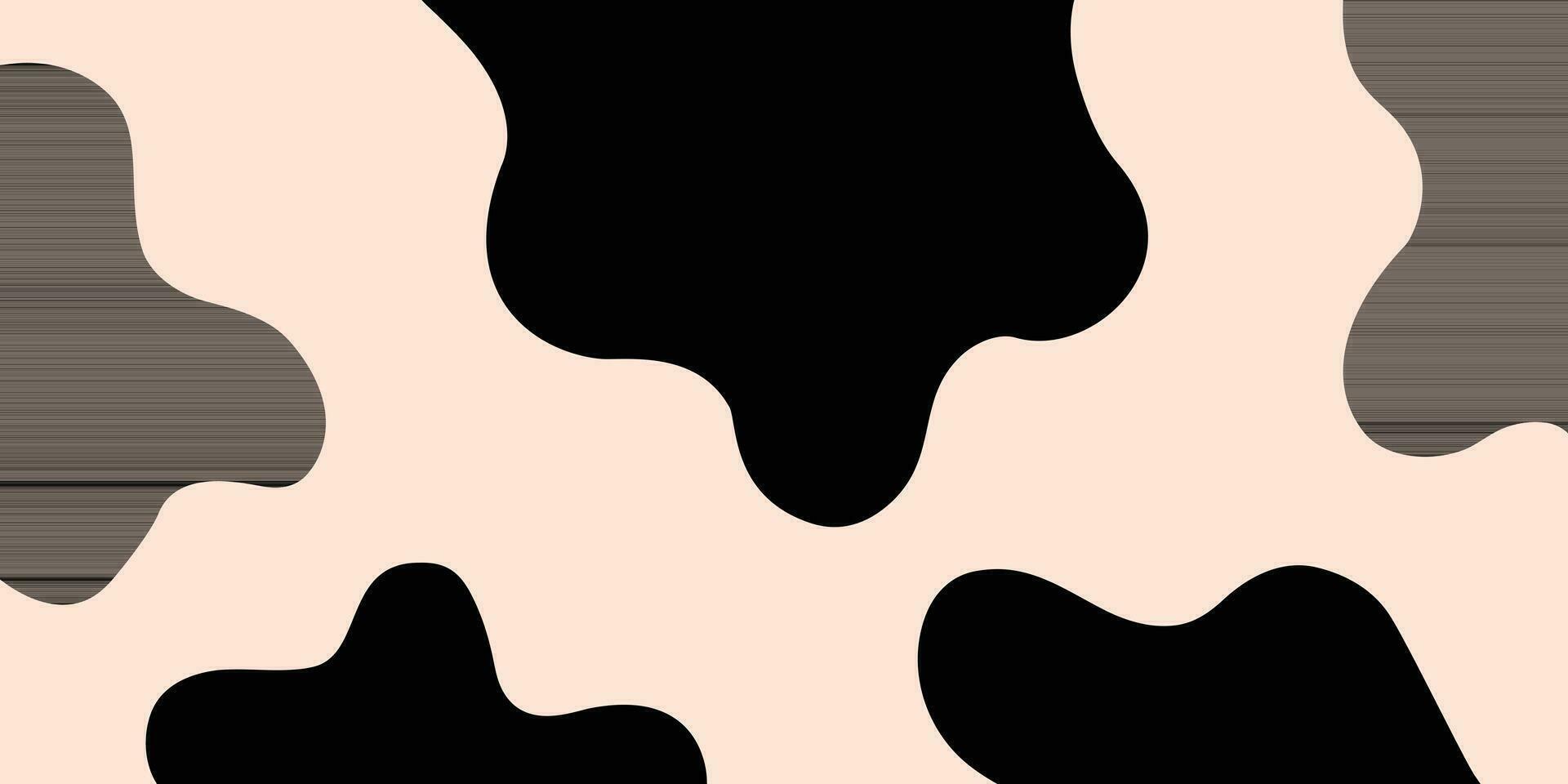 Cow skin background. Liquid pattern design vector