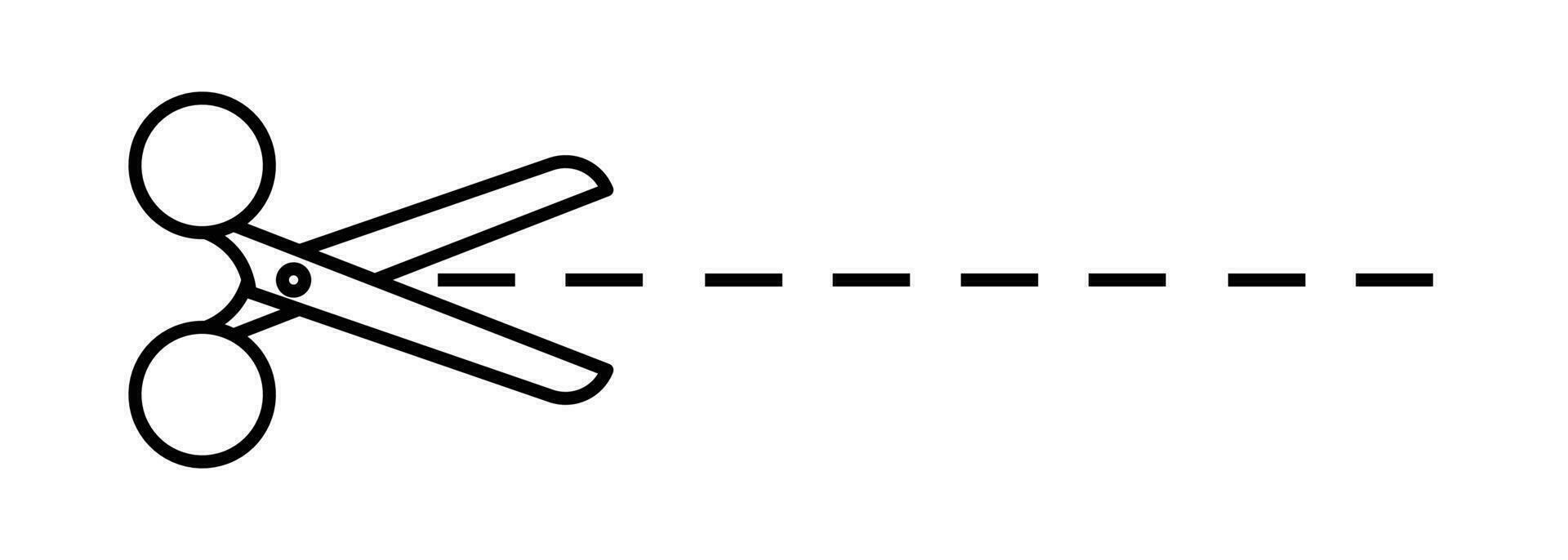 tijeras cortar marca aislado elemento vector