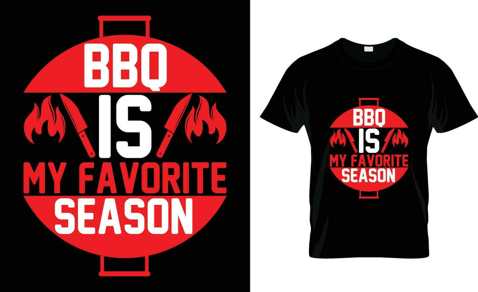 bbq is my favorite season vector