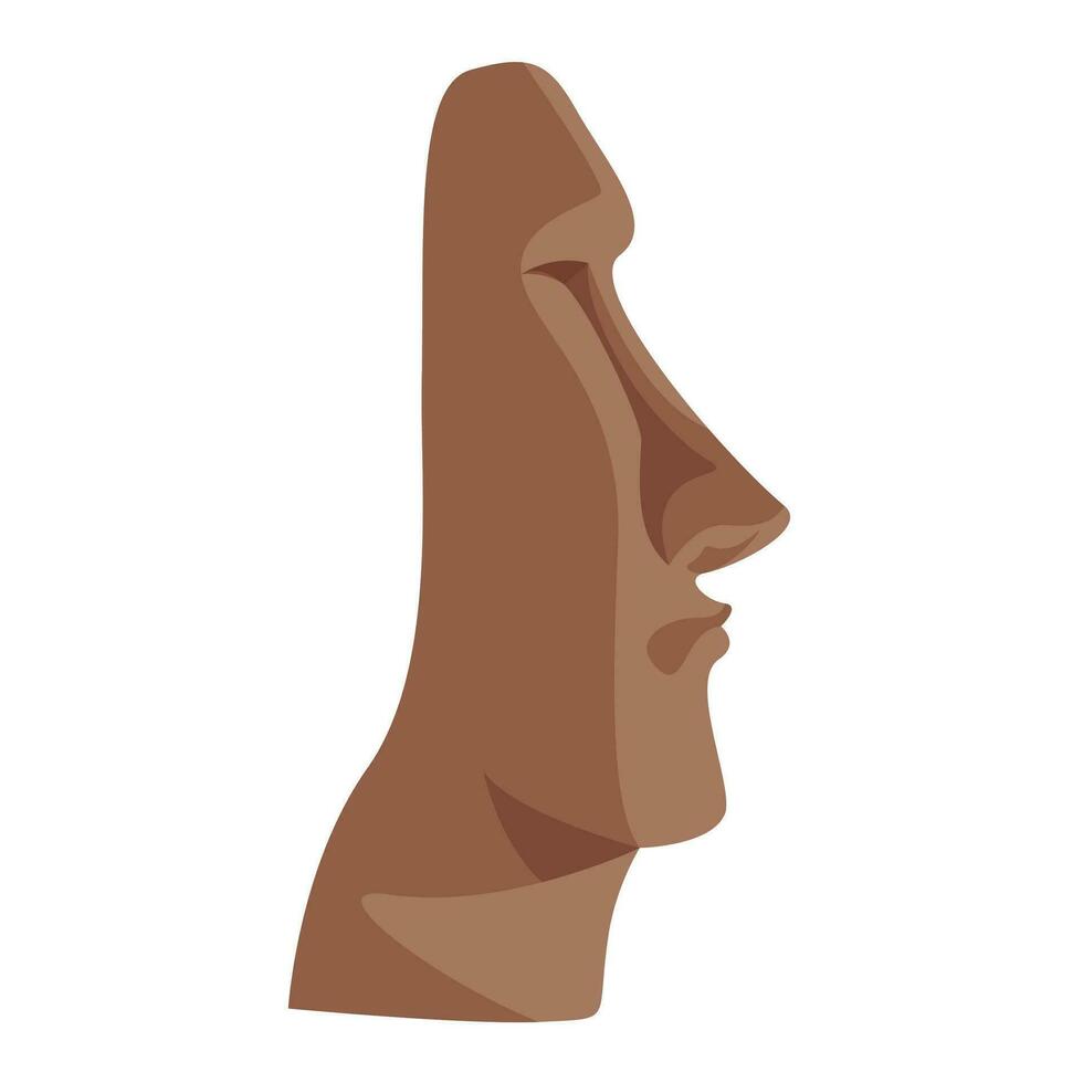 rapa nui Roca ídolo vector