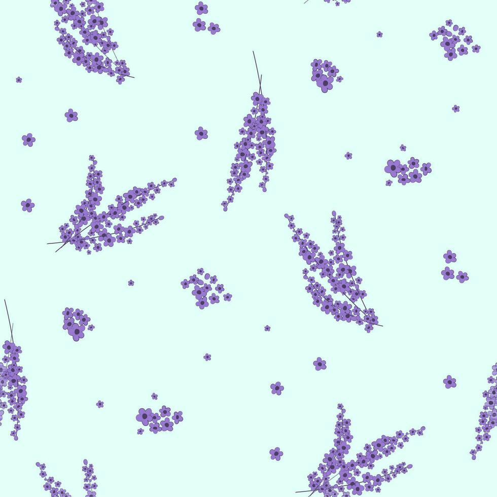 lavender seamless pattern vector