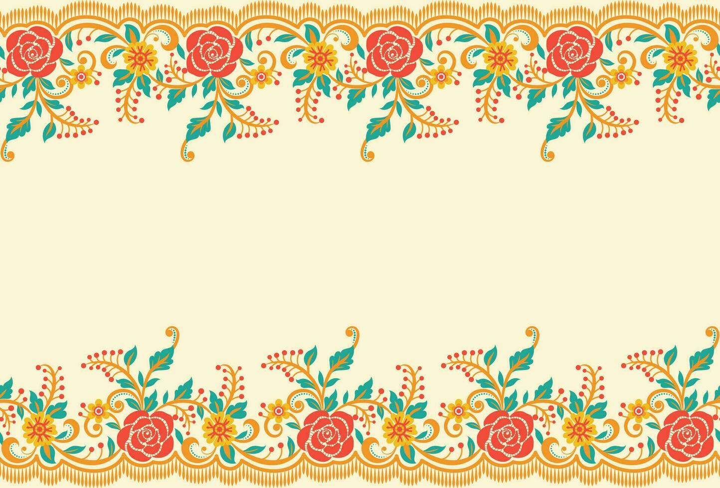 Botanical floral Seamless. Background Seamless Pattern Geometric Ethnic pattern design  for background, carpet, wallpaper, clothing, wrapping, Batik, fabric, printing textile illustration. vector