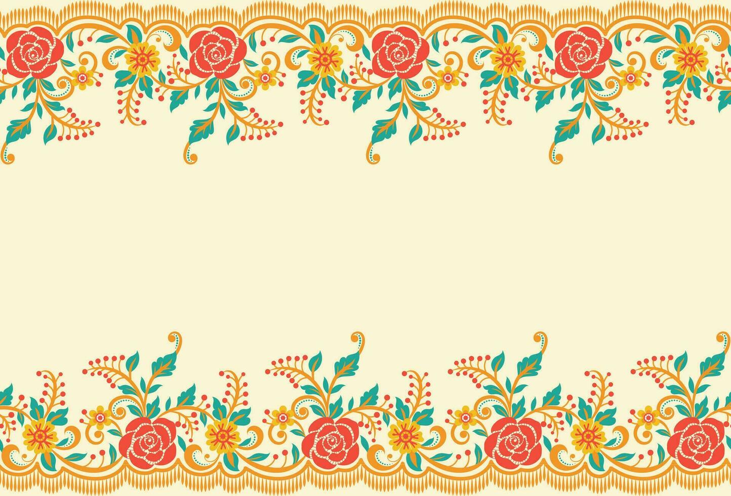 botánico floral sin costura. antecedentes sin costura modelo geométrico étnico modelo diseño para fondo, alfombra, fondo de pantalla, ropa, envase, batik, tela, impresión textil ilustración. vector