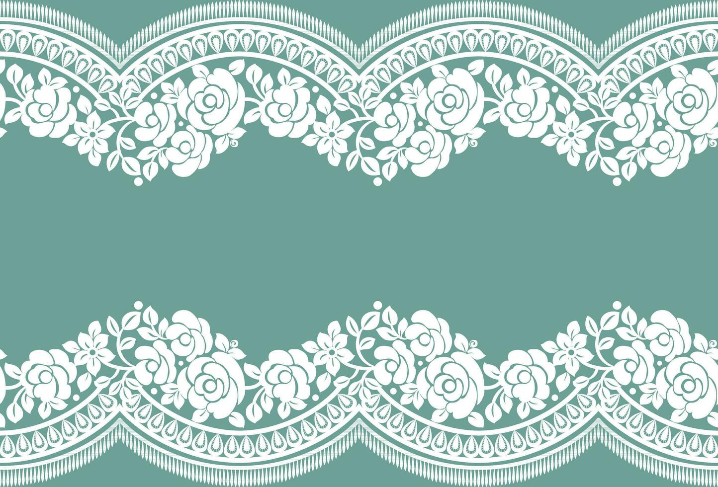 Seamless lace pattern, flower vintage vector background.