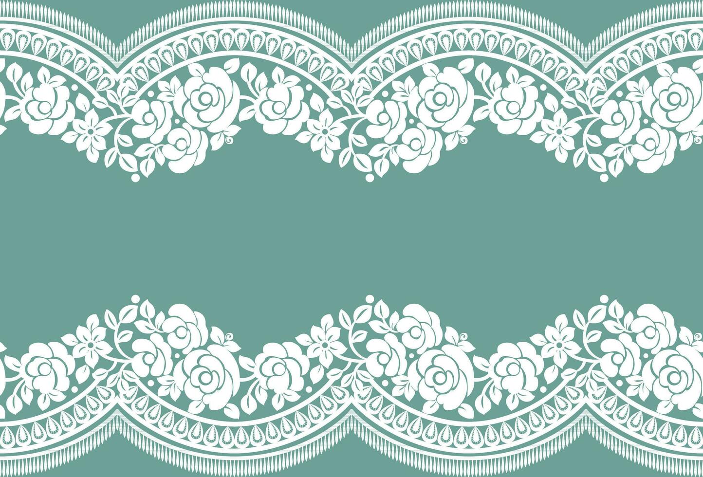 Seamless lace pattern, flower vintage vector background.