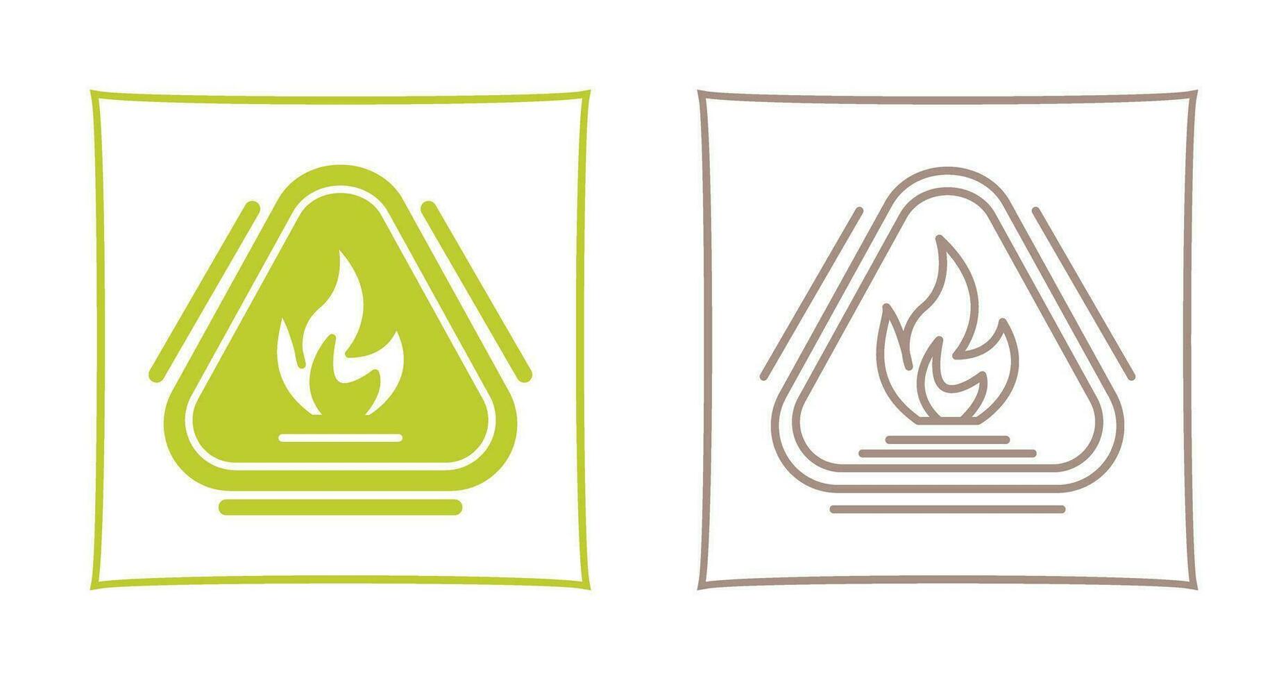 Caution Fire Vector Icon