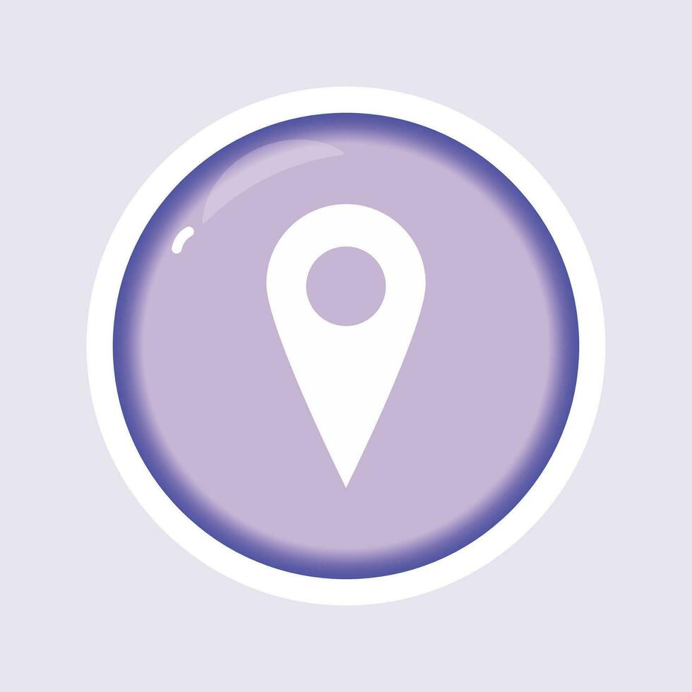 location pointer flat gradient vector icon