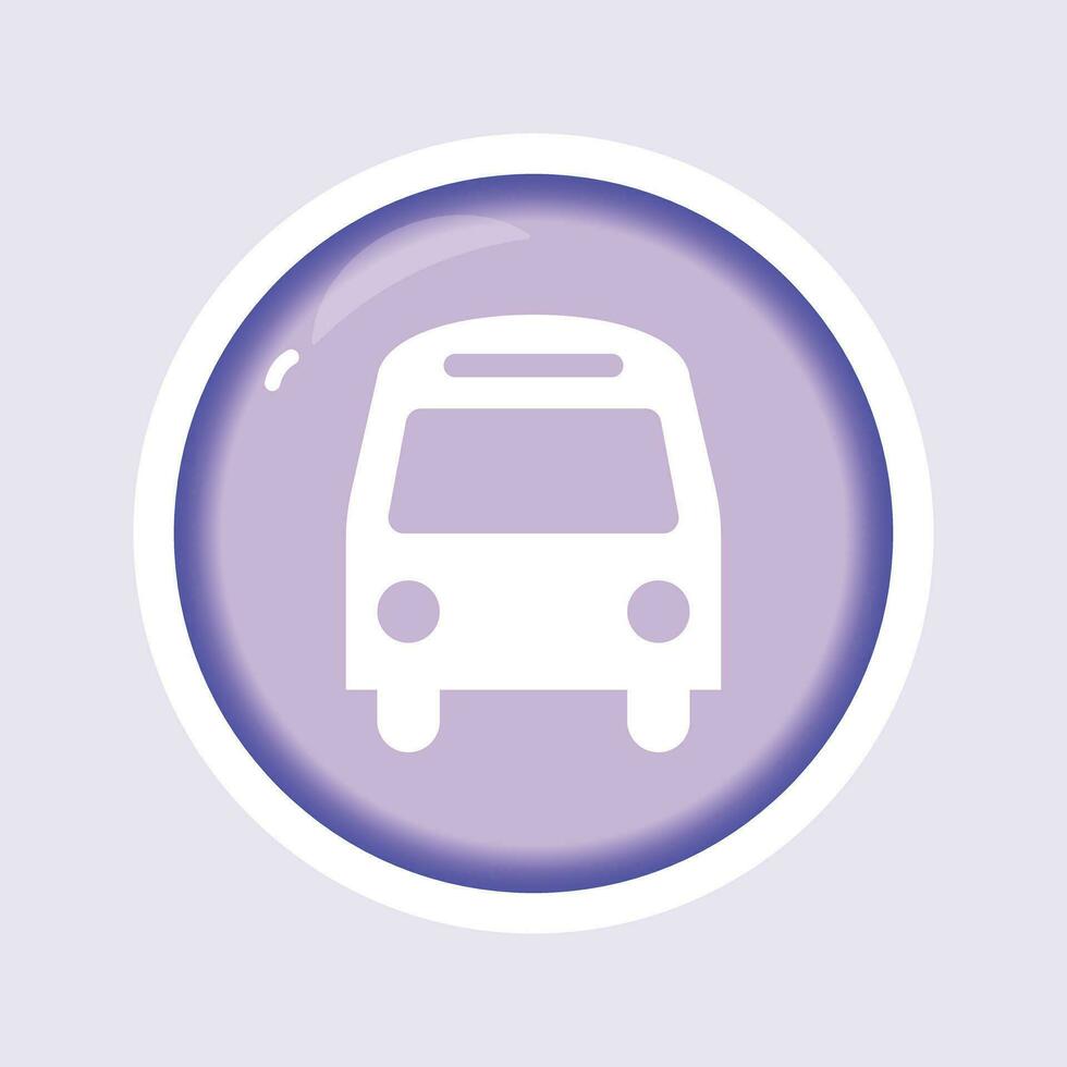 travel car flat gradient vector icon illustration