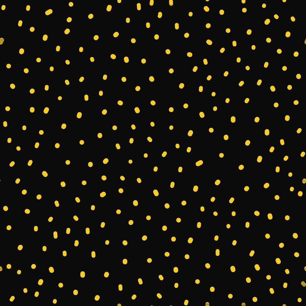 Modern dotted seamless pattern vector illustration on black background