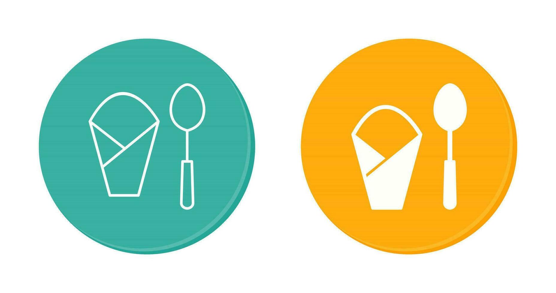 Spoon and Napkin Vector Icon