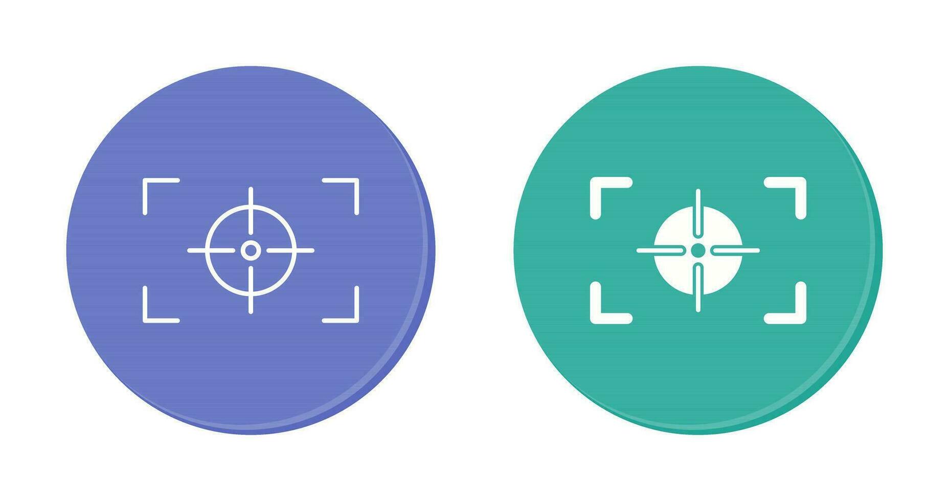 Unique Focus Horizontal Vector Icon