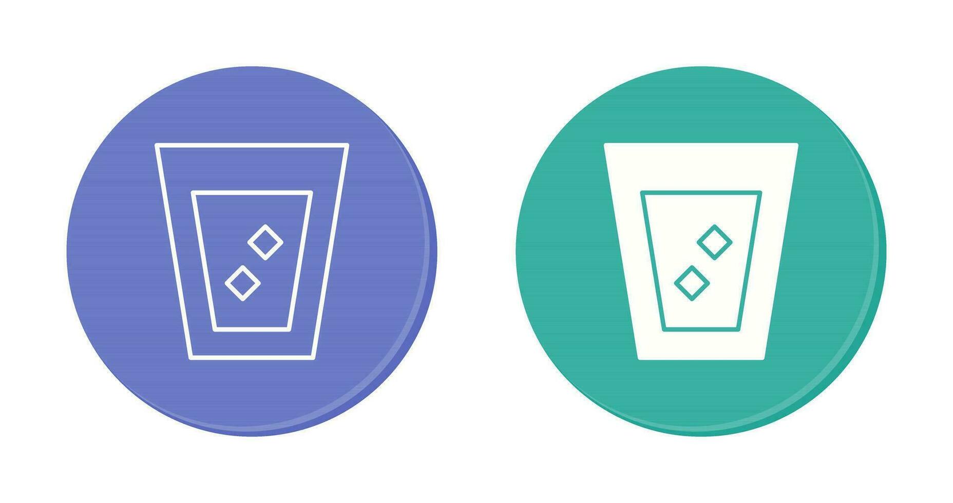 Unique White Russian Drink Vector Icon