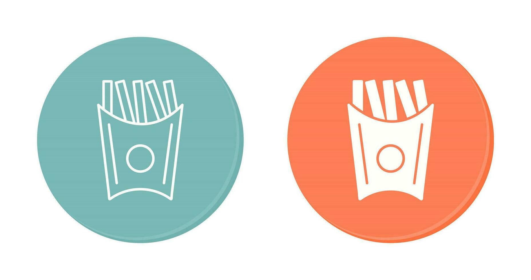 Unique French Fries Vector Icon