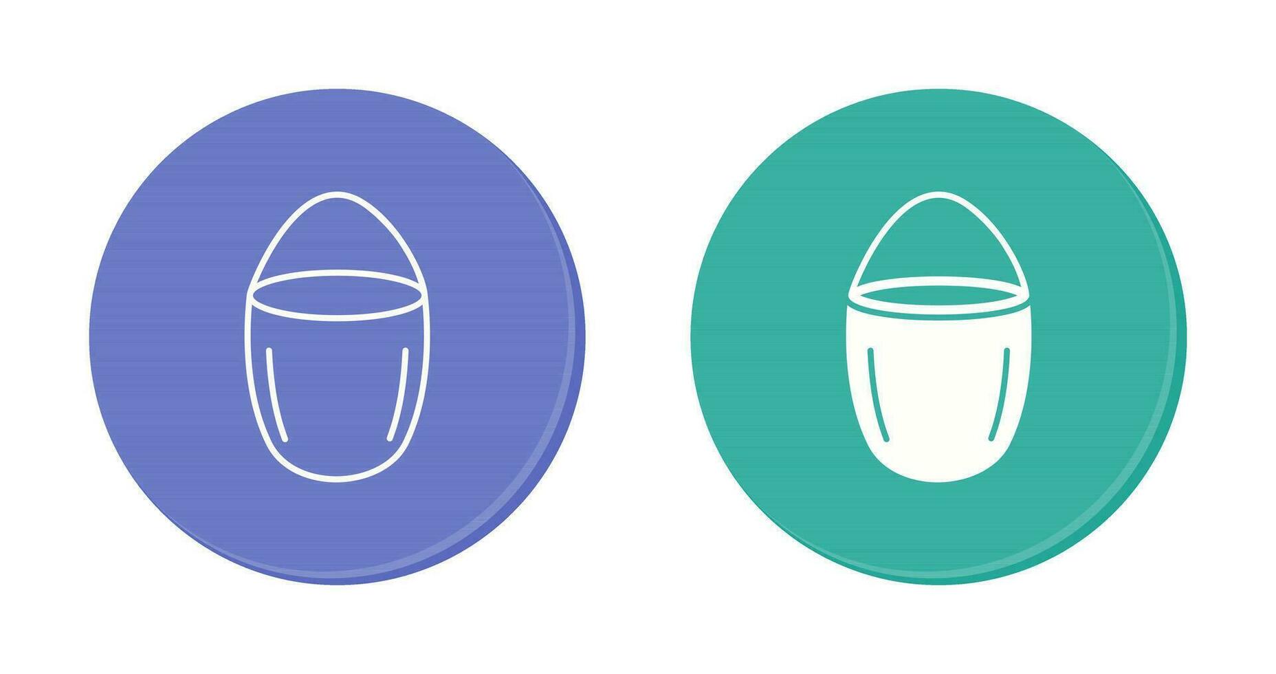 Unique Water Bucket Vector Icon
