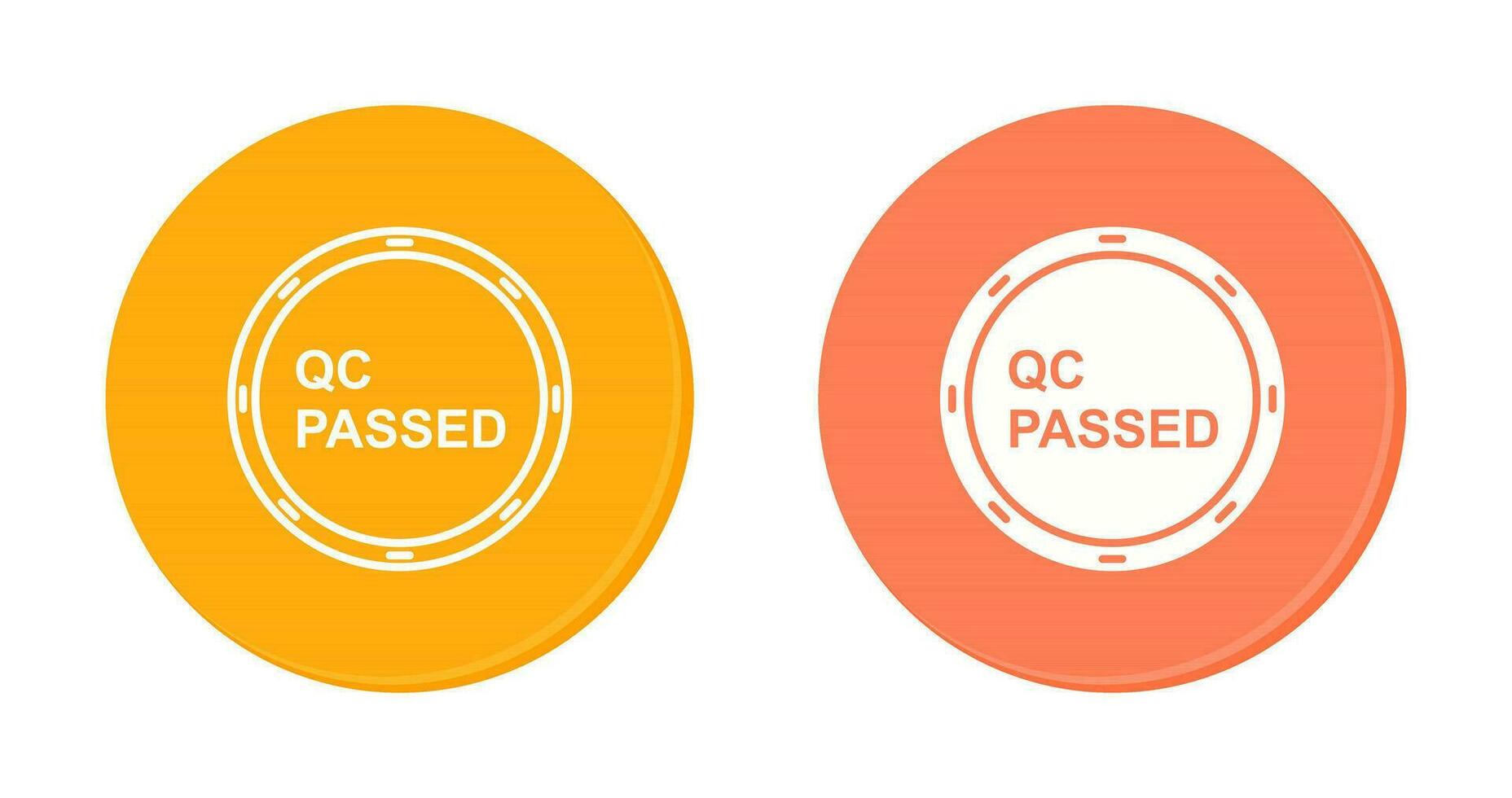 Unique QC Passed Vector Icon