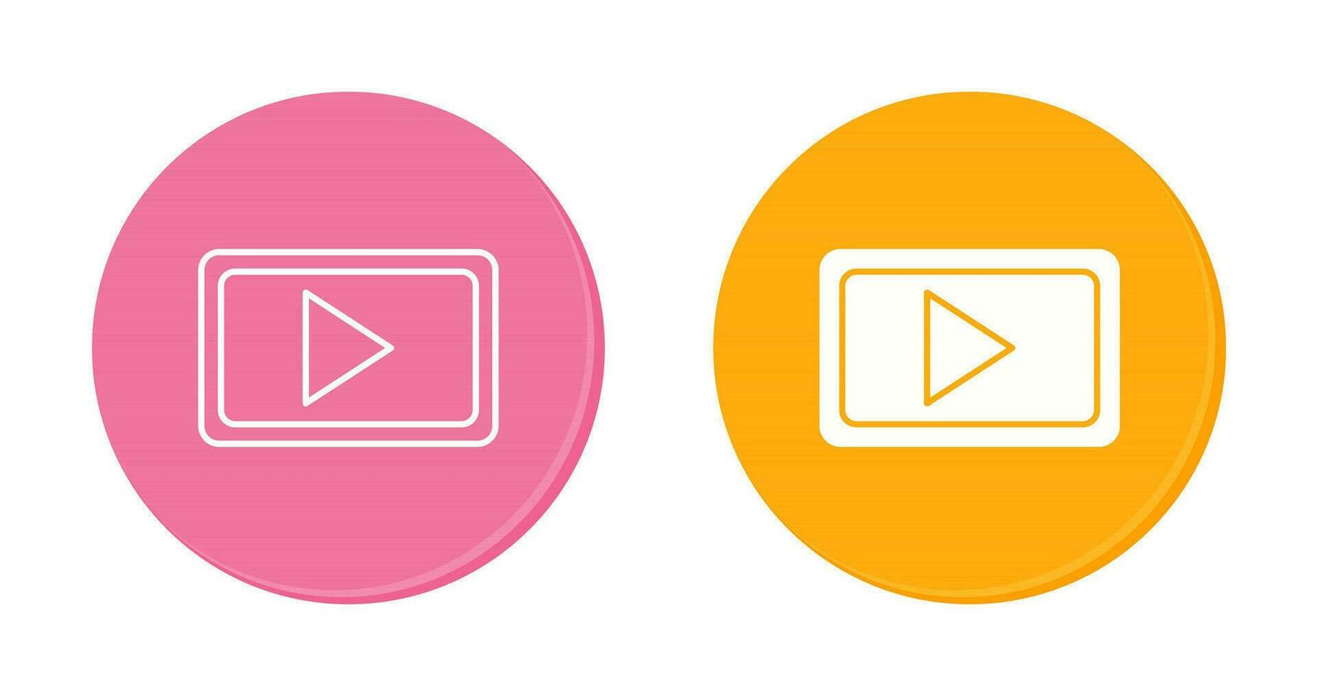 Unique Video Communication Vector Icon