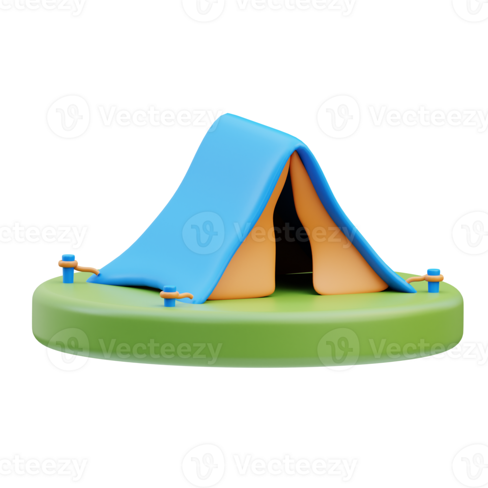 Tent Travel 3D Illustration png