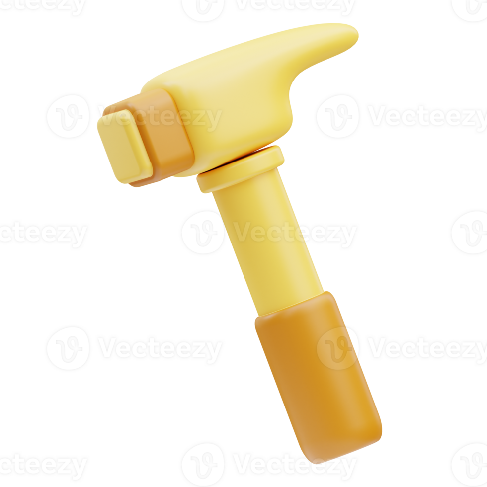Hammer Father day 3D Illustration png
