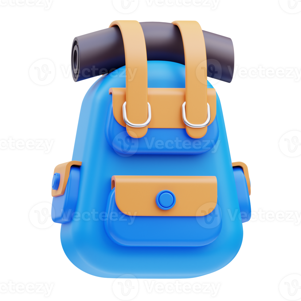 Backpack Travel 3D Illustration png