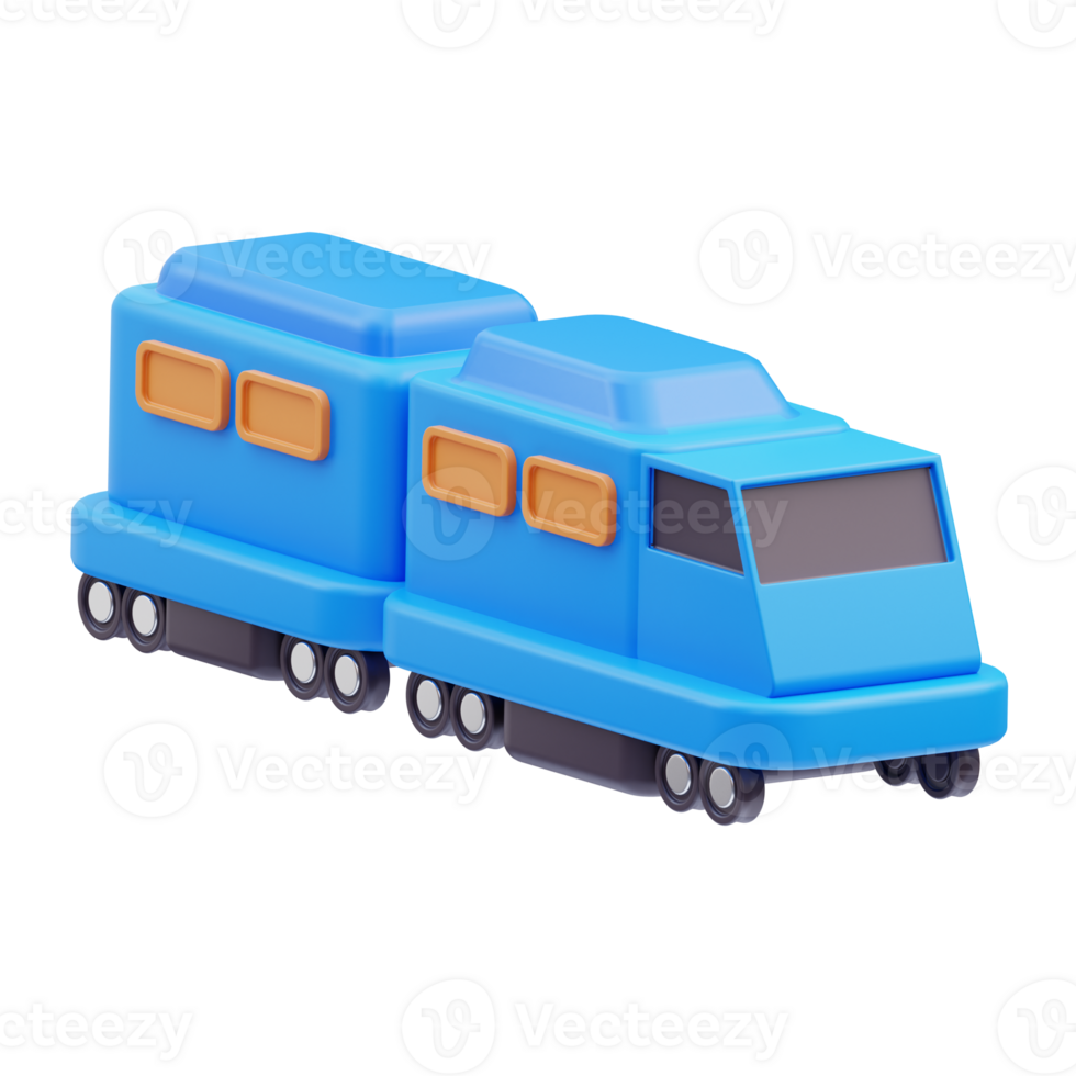 Train Travel 3D Illustration png