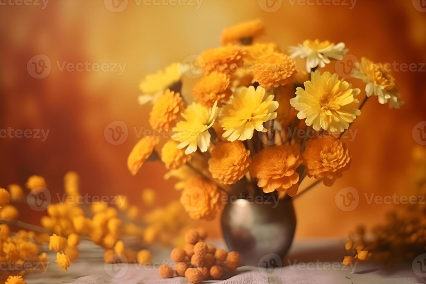 ai generado Clásico oferta flores en diferente colores con gratis espacio en el izquierda foto