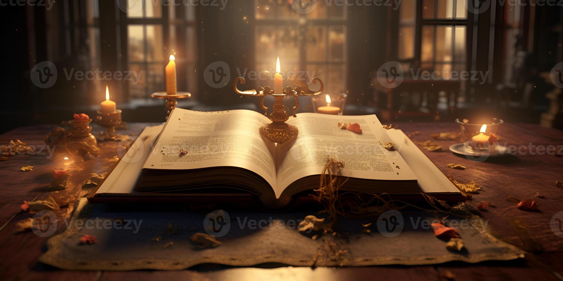 books on the table photo