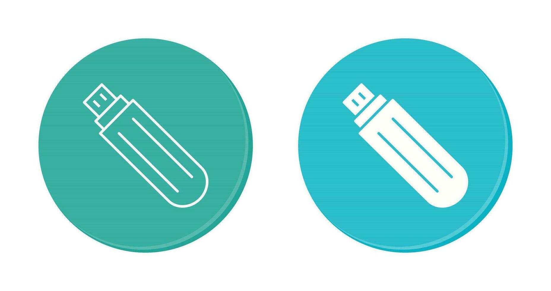 Unique USB Drive Vector Icon