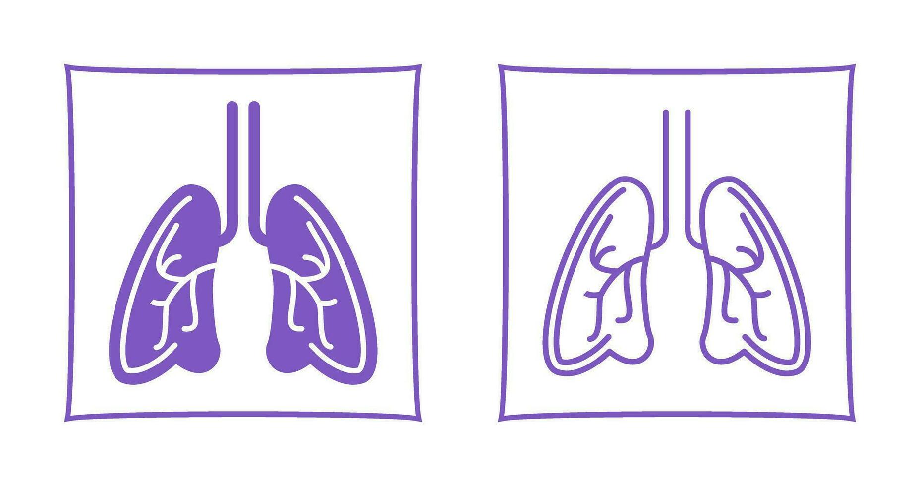 Lungs Vector Icon